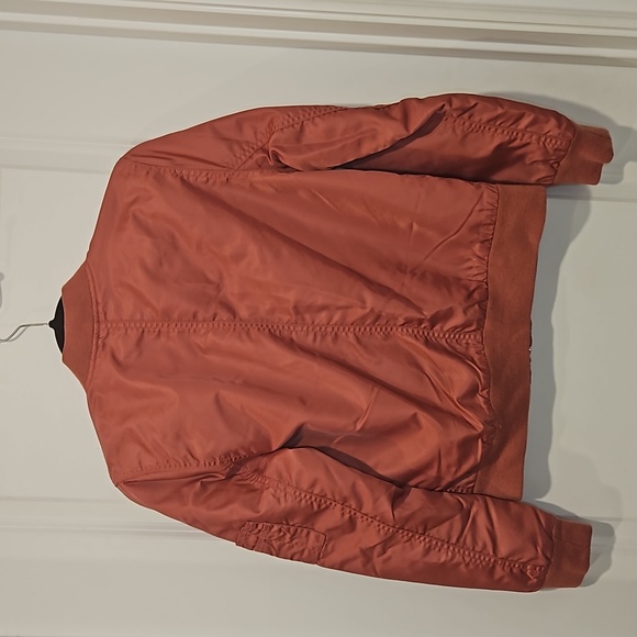 Gap Pink Nylon Bomber Jacket Pink Size S - Picture 2 of 12